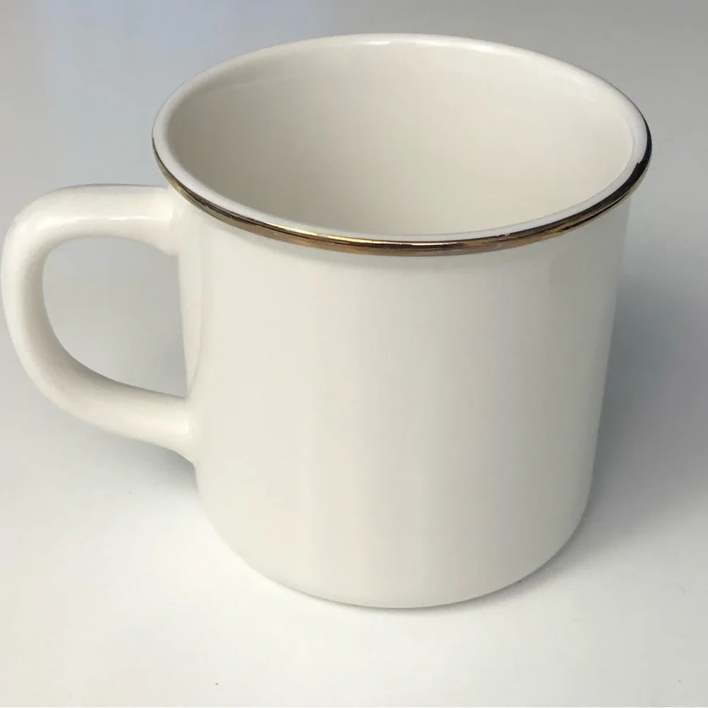 Pottery Barn Plaid Initial H Mug